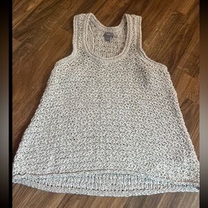 Women's tan Knit Aerie Tank Top